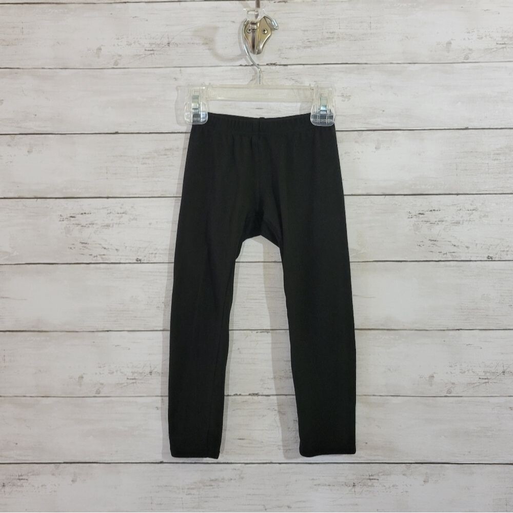 DOT DOT SMILE Baby‎ Girl Solid Black Buttery Soft Leggings Size 2T
